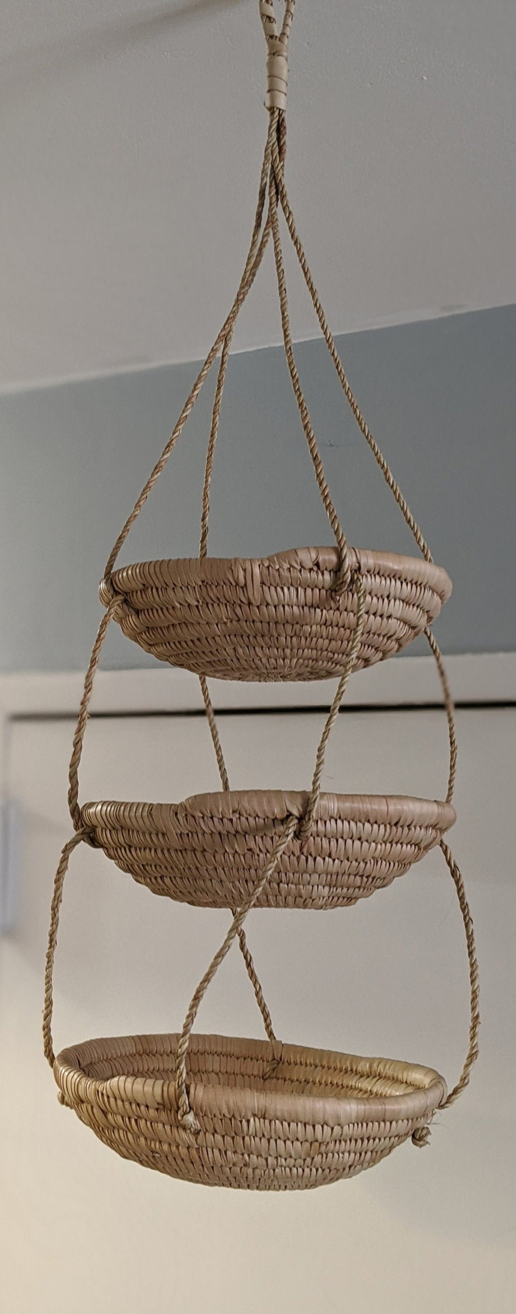 African Handmade Raffia Storage and display Basket 