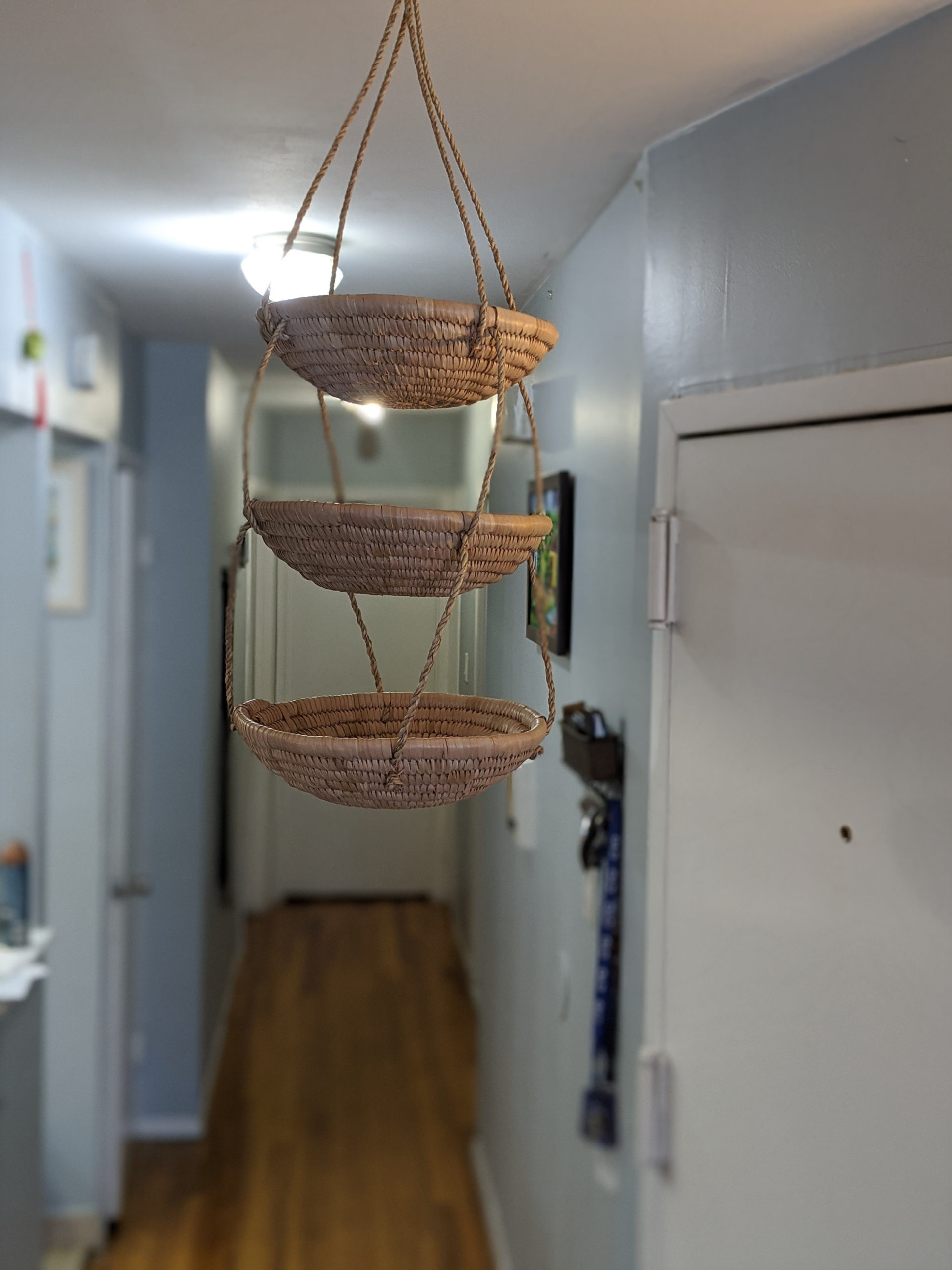 African Handmade Raffia Storage and display Basket 