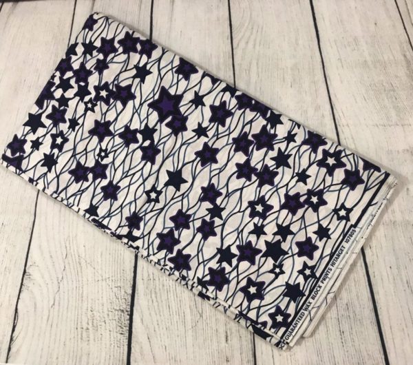 white ankara fabric