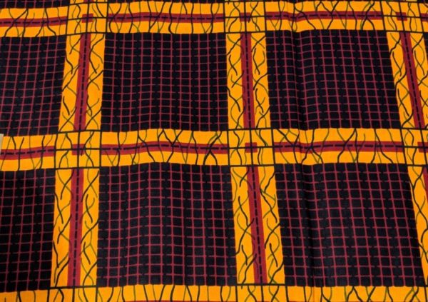 red ankara fabric