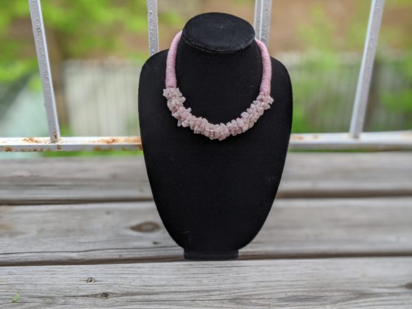 Bohemian African Style Choker Necklaces - Light Pink